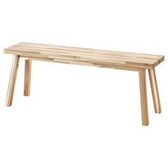 wooden bench from Ikea