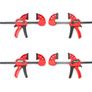 BRAND NEW 4pcs F Type Woodworking Clip Quick Grip Clamp Quick Ratchet Release Image 2
