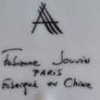 Vintage Fabienne Jouvin Paris Very Decorative Tray - Hand Painted With Stand Image 5
