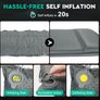 Hikenture Single Self Inflating Sleeping Pad for Camping, 3'' Ultra Thick Camping Pad with Pillow, 9.5 R-Value Insulated Camping Mattress, 4-Season Image 3