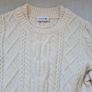 Lacoste alpaca wool Knitted long jumper Size 10 eu 38 cream in new condition Image 3