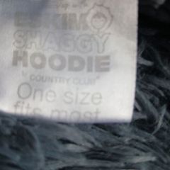 Gray Reversible ESKIMO Shaggy Hoddie
