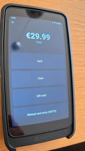Shopify payments terminal