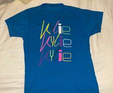 Kylie Showgirl Neon Print Tee RARE