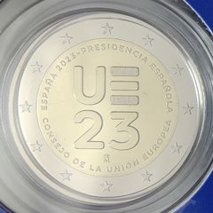 Spain 2 Euro Base Metals Proof Coin 2023 - Spanish Presidency of the EU - 2 Euro Commemorative Coin