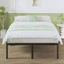 41 cm High Super King Bed Frame, 180 x 200 cm Metal Bed Frame Super King with Rounded Corner Legs Image 2