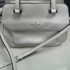 White handbag genuine Kate spade