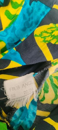 vintage 70s 80s navy yellow print Short sleeve dress