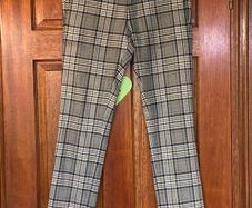 River Island Check Trousers Mens 28R Slim Fit Like New