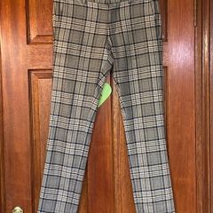 River Island Check Trousers Mens 28R Slim Fit Like New