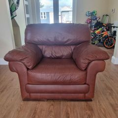 Brown Leather Arm Chair