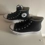 black leather converse size 6 Image 4