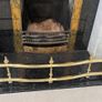 Brass fireplace fender and companion set Image 8