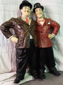laurel and Hardy ornamental statue