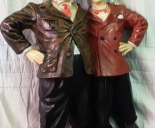 laurel and Hardy ornamental statue