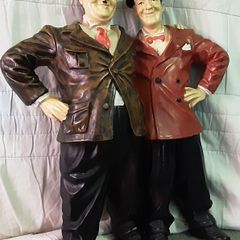 laurel and Hardy ornamental statue
