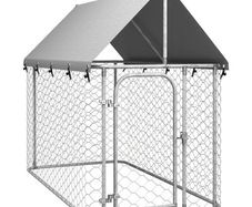 Outdoor Dog Kennel with Roof 200x100x150 cm