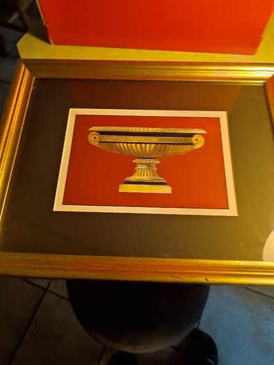 FRAMED Small Antique Vase PRINT OF  Da Carlo Antonini