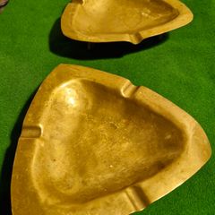 Arts and Crafts Brass Ashtrays