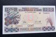 Guinea 2015.100 Francs.West Africa.Uncirculated Banknote.