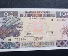 Guinea 2015.100 Francs.West Africa.Uncirculated Banknote.