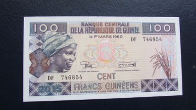 Guinea 2015.100 Francs.West Africa.Uncirculated Banknote.