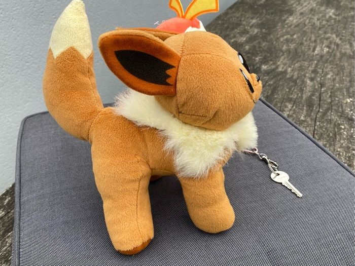 Two Pokemon plush - NEW Fuecoco & Eevee