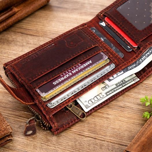 Genuine Leather Wallet Luxury Handmade RFID Secure Wallet