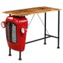 Tractor Bar Table Solid Mango Wood Red 60x150x107 cm Image 2