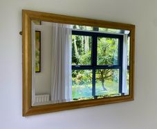 Vintage gold mirror