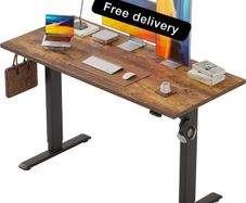 Electric Standing Desk, 120 x 60 cm Height Adjustable Sit Stand Desks