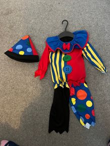 Clown costume 18 to 23 months