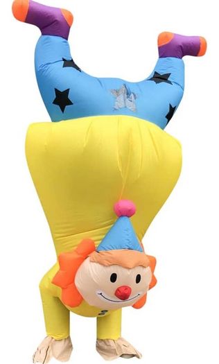 Inflatable Clown Costume Funny Costume Halloween Costume for Adult/Halloween/Christmas Party Upside Down (FREE POSTAGE)