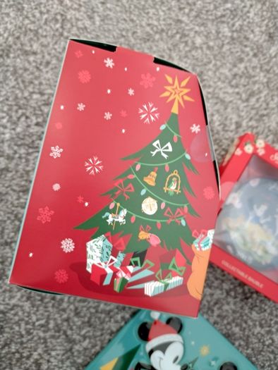 Box Of New as New Disney Christmas Ornaments and Gifts