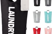 Caroeas 90L Collapsible Laundry Basket Waterproof Laundry Bag with Handles - Brand New