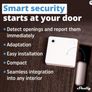 Shelly Blu Door/Window White - Smart Bluetooth Montion Sensor Alarm, Home Security, Remote Control Detector, App Alerts, Alexa & Google Home Image 2