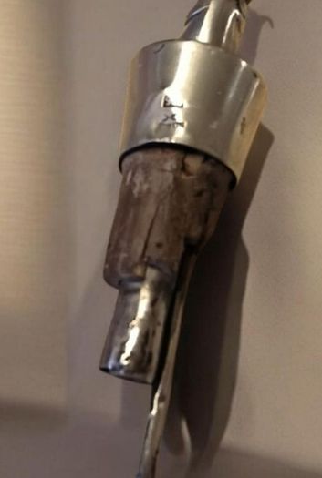 vintage 925 sterling silver stag head wine bottle stopper pourer