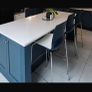 kitchen high stools blue set of three Image 2