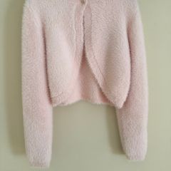 Next girls pink shrug / cardigan single button close Age 11-12 years