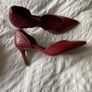 NEXT Ladies maroon shoes size 5 Image 2