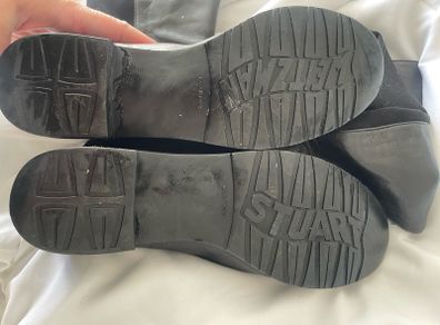 Genuine Stuart Weitzman flat leather over the knee boots