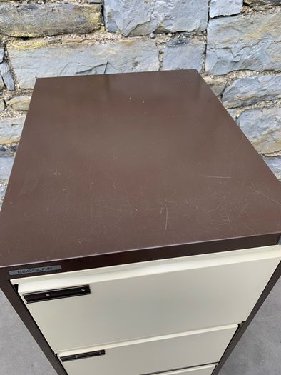 Escoline four drawer metal filing cabinet.