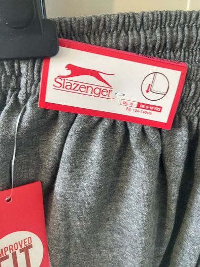 Slazenger Charcoal marl jersey tracksuit bottoms 9-10 Brand new with tags