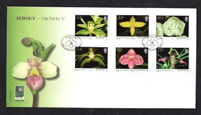 2004 Jersey Orchids (5th issue) Commemorative Stamp First Day Cover (FDC)