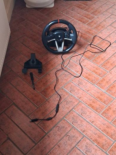 Steering wheel and pedals