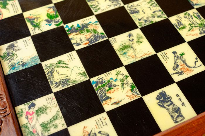 Vintage Japanese Chess Set