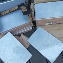 Wall tiles light blue