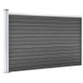 Fence Panel WPC 175x105 cm Black Image 3