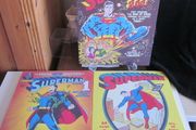 Three DC Comics Superman  Retro Canvas Prints