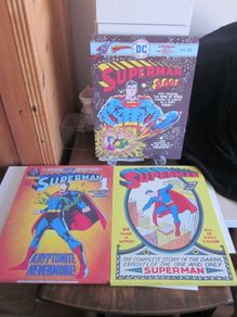 Three DC Comics Superman  Retro Canvas Prints
